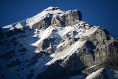 25B Cascade Mountain Shines In The Late Afternoon Sun From Banff In Winter
